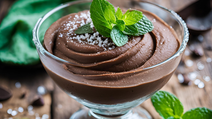 Sea Salted Chocolate Avocado Mousse