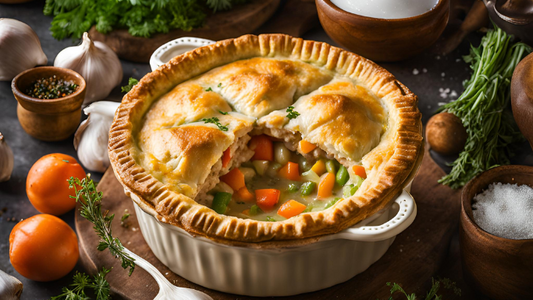 Garlic Herb Sea Salted Chicken Pot Pie