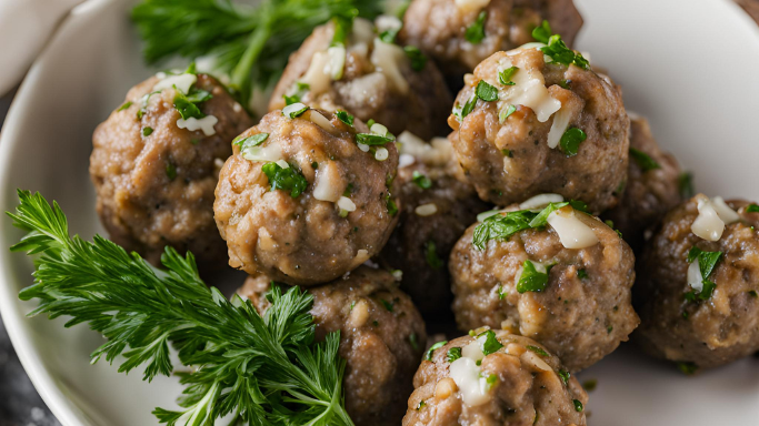 Garlic Herb Sea Salted Meatballs