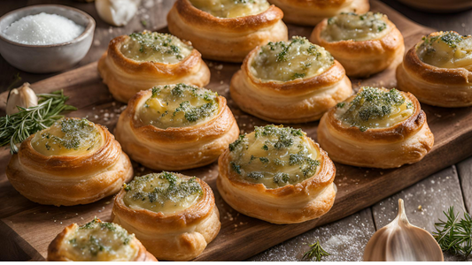 Garlic Herb Sea Salted Savory Pastries: A Perfect Holiday Appetizer