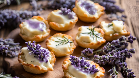 Lavender Sea Salted Brie Bites