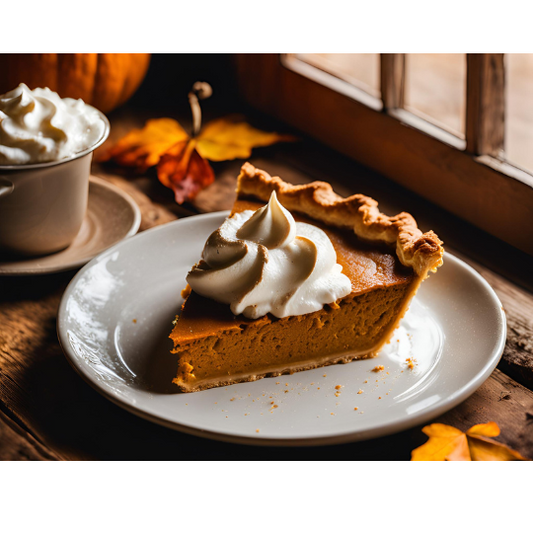 Pumpkin Pie with Spiced Whipped Cream