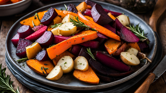 Rosemary Sea Salt Roasted Root Vegetables