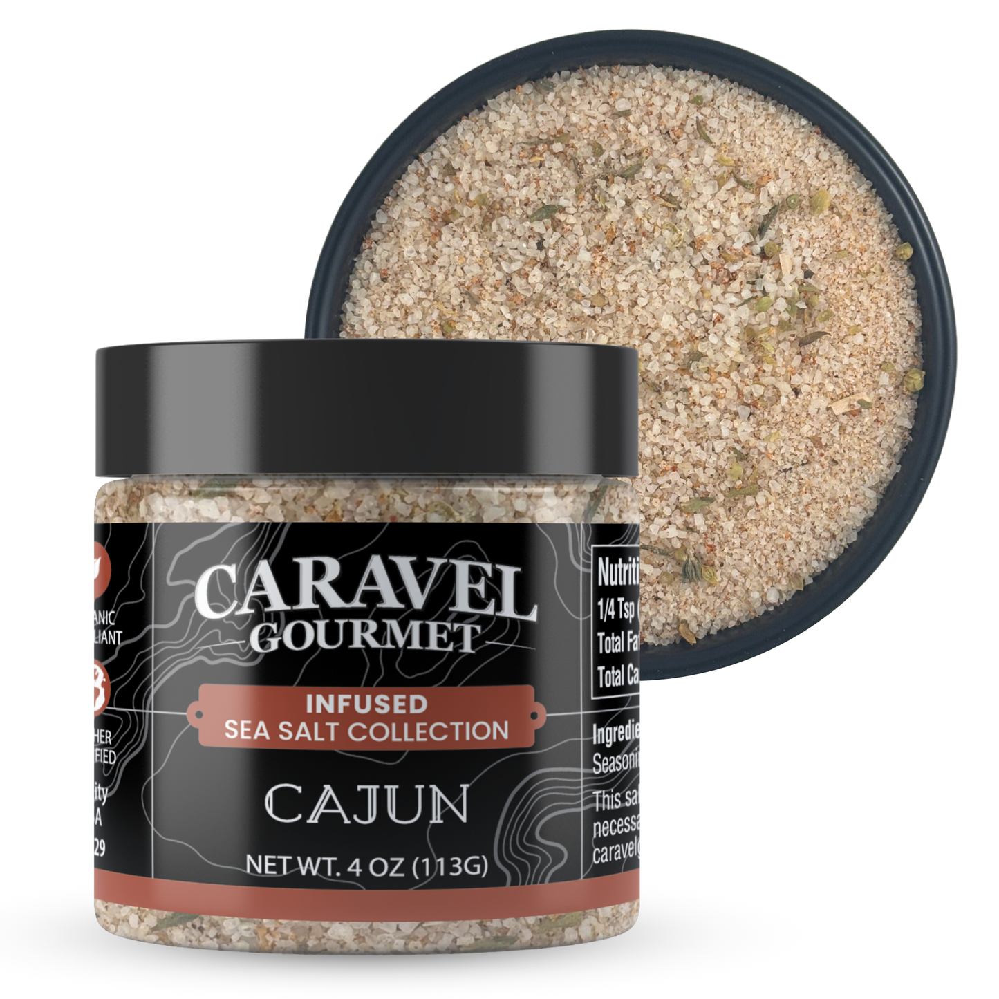 Cajun Sea Salt - 4 oz Jar