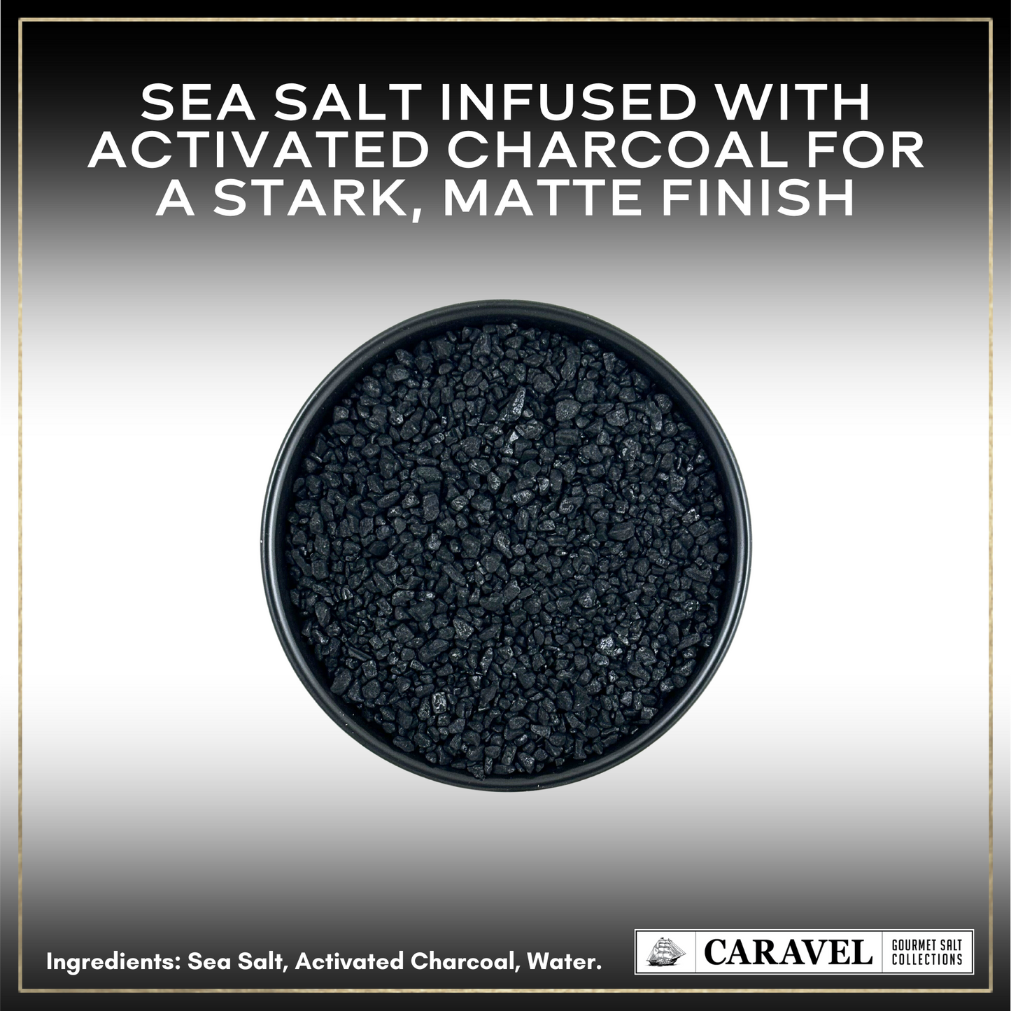 Black Lava Sea Salt - 4 oz Jar