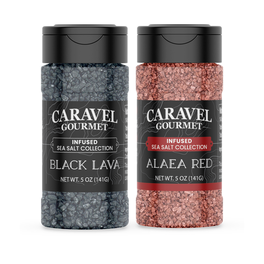 Pacific Sea Salts 2-pack - Hawaiian Alaea Red & Black Lava