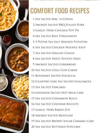 2024-2025 Recipe Collections - Comfort Foods